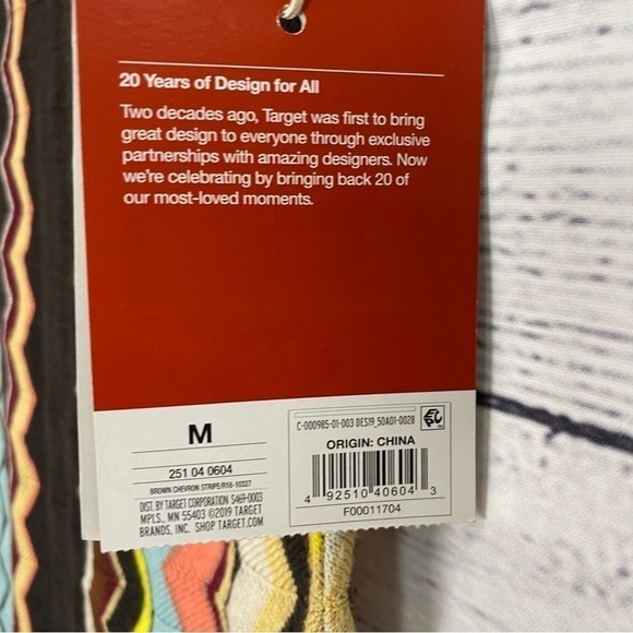 MISSONI For Target Zig Zag Sleeveless Dress Size M - Picture 3 of 7